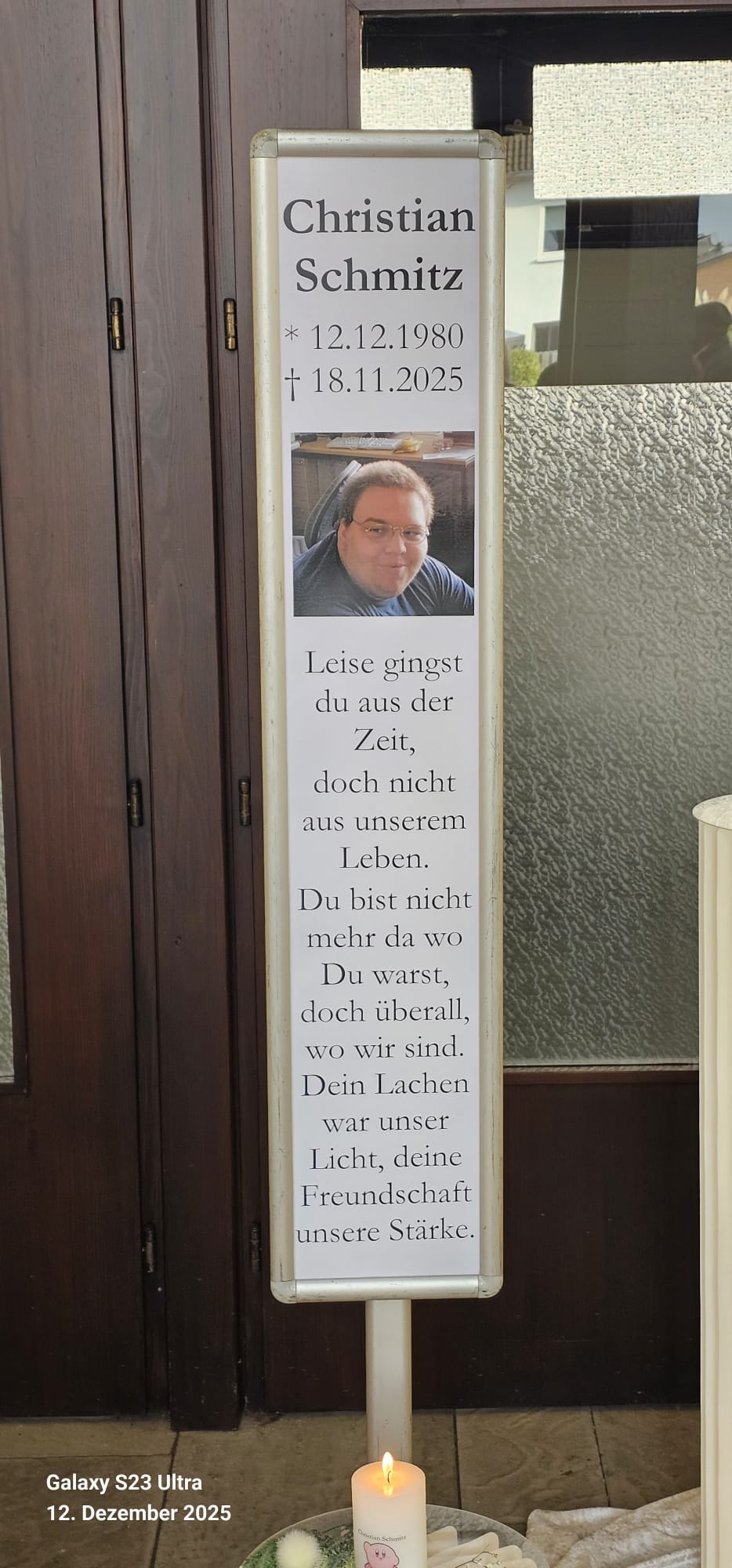 Beisetzung für Christian 'Kirby' Schmitz