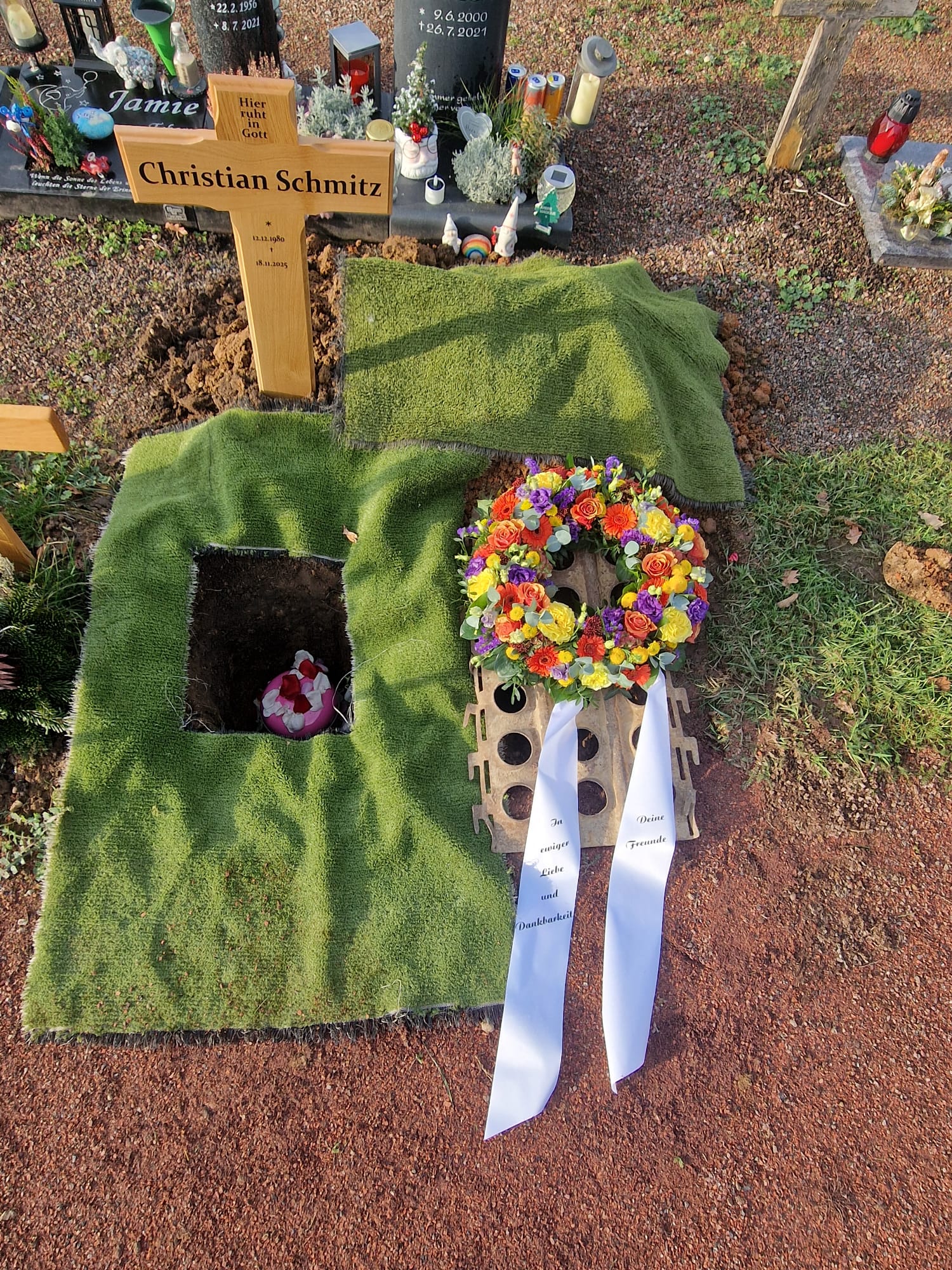 Beisetzung für Christian 'Kirby' Schmitz